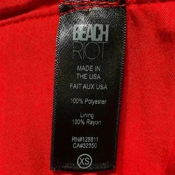 Beach Riot Vena Romper Women XS Red Romantic Seductive Valentines Date Night NWT - Picture 13 of 15